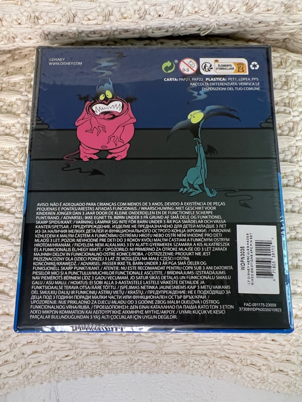 NWT Disney Loungefly Pin Set - Hercules - Hades Mixed Emotions Interchangeable - Picture 5 of 5